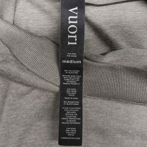 Vuori Women's Daydream Crew Eucalyptus Heather Grey Women's Size Medium - Picture 4 of 8